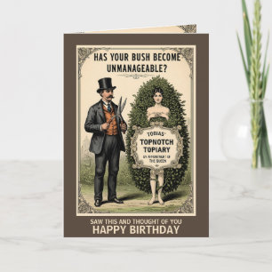 Funny Victorian Birthday Card for Women