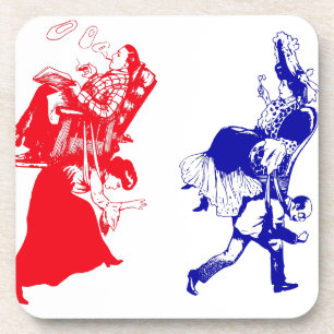funny victorian marriage coaster