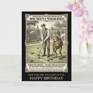 Funny Victorian Steampunk Birthday Card