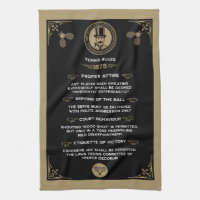 Funny Victorian Tennis Rules Art