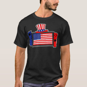 Funny Video Game 4th of July Gamer Kids American F T-Shirt