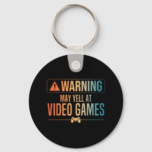 Funny Video Game Art For Men Women Gaming Nerd Pc  Keychain