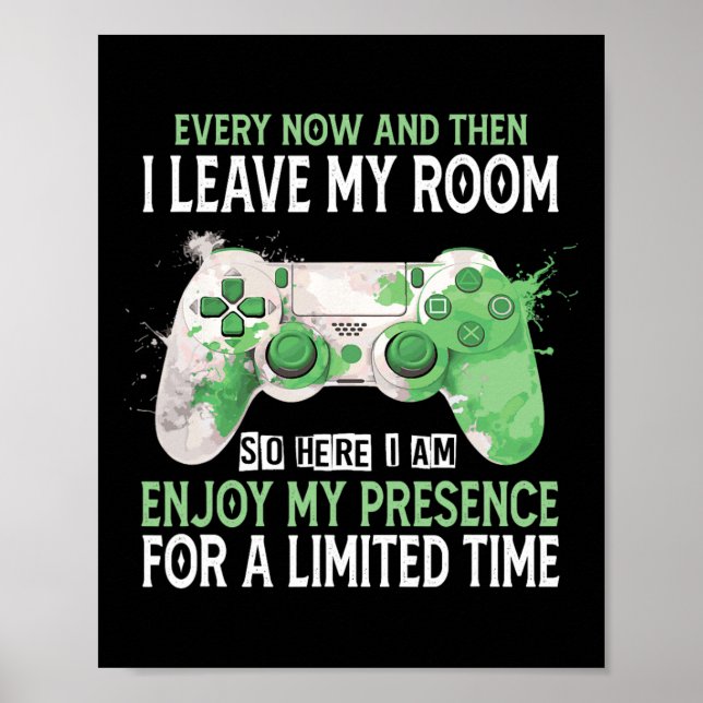 Funny Video Game Controller Gamer Gifts For Boy Ki Poster (Front)