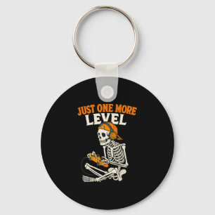 Funny Video Game Halloween Skeleton Gamer Costume  Keychain