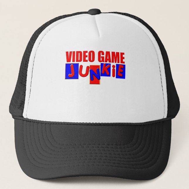 Funny video game trucker hat (Front)