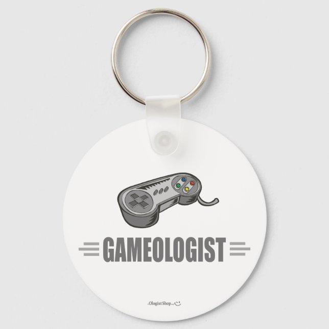 Funny Video Gamer Keychain (Front)