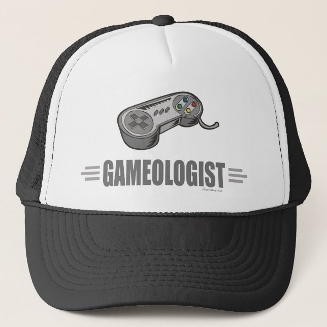 Funny Video Gamer Trucker Hat (Front)
