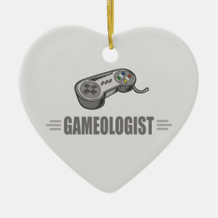 Funny Video Gaming Ceramic Ornament