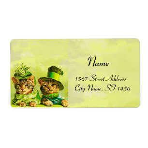 FUNNY VIEILLE MODE ST PATRICK'S DAME CATS