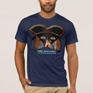 Funny Viennese Pirate Mask (Personalized) T-Shirt