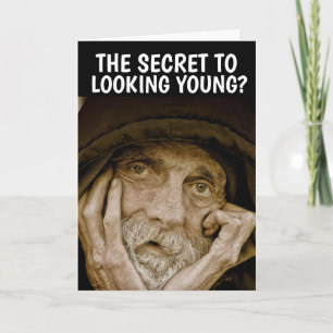 FUNNY VIEUX HOMME ANNIVERSAIRE Carte de voeux
