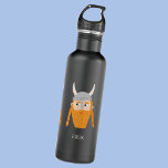 Funny Viking Personalized 710 Ml Water Bottle<br><div class="desc">A fun Viking,  perfect for your favourite Scandinavian.  Original art by Nic Squirrell. Change the name to personalize.</div>