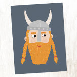 Funny Viking Postcard<br><div class="desc">A fun Viking,  perfect for your favourite Scandinavian.  Original art by Nic Squirrell.</div>
