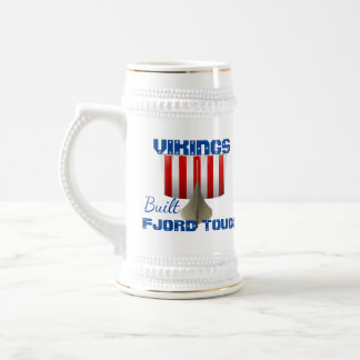 Funny Viking Ship "Fjord Tough" Beer Stein