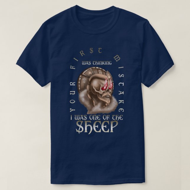 Funny Viking Skeleton Valhalla Raven Scandinavian  T-Shirt (Design Front)