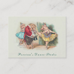 Funny Vintag Dance Studio/Instructor Business Card