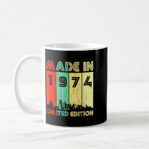 Funny Vintage 1974 Birthday Quotes Celebration Coffee Mug