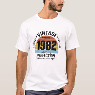 Funny Vintage 1982 40Th Birthday Aged Perfection M T-Shirt