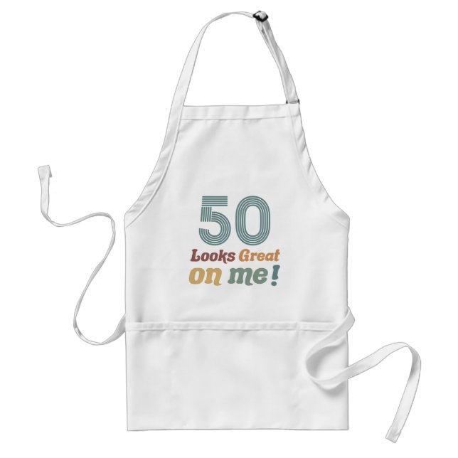 Funny Vintage 50th Birthday Standard Apron (Front)