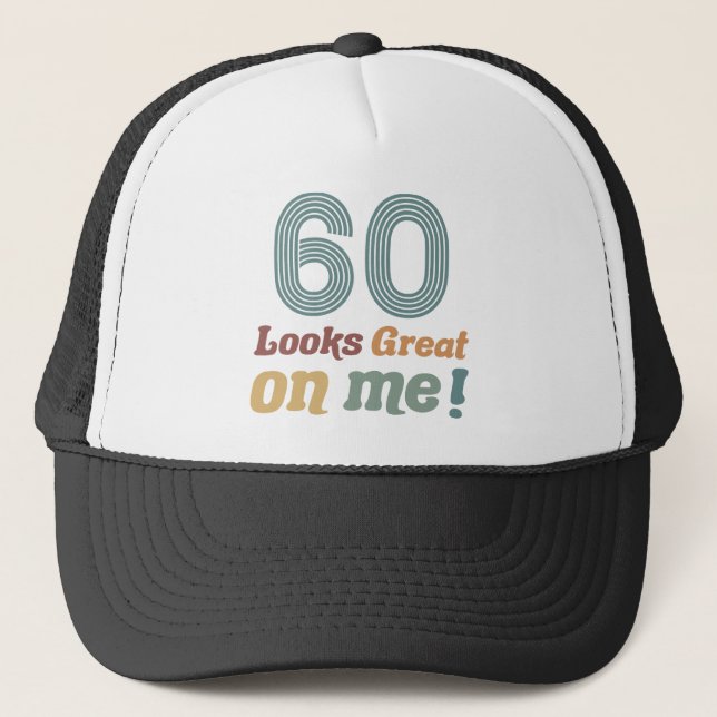 Funny Vintage 60th Birthday Trucker Hat (Front)