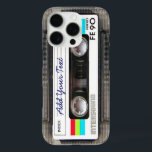 Funny Vintage 80s Retro Music Cassette Tape iPhone 16 Pro Case<br><div class="desc">A funny vintage 80s retro music cassette tape nostalgia design. A perfect gift for the music lover,  musician,  artist or the old school. A cool retro piece of nostalgia with space to ,  add your text,  lyrics,  favourite song or track,  band or any message.</div>