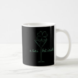 Funny vintage a tiny bit irish cocktail lovers st coffee mug