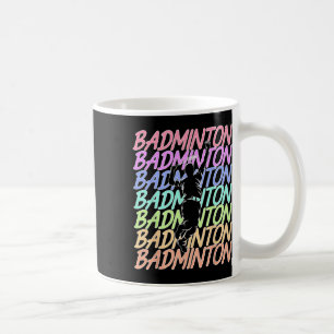 Funny Vintage Badminton Shuttle Badminton Player S Coffee Mug