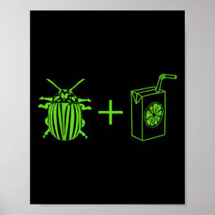 Funny Vintage Beetles Halloween Horror Costume Jui Poster