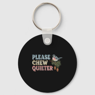 Funny Vintage Bird Nature Bird Watchers Keychain