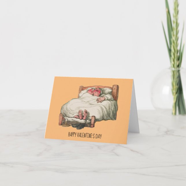 Funny Vintage Bonne Valentines Carte Jour (Devant)