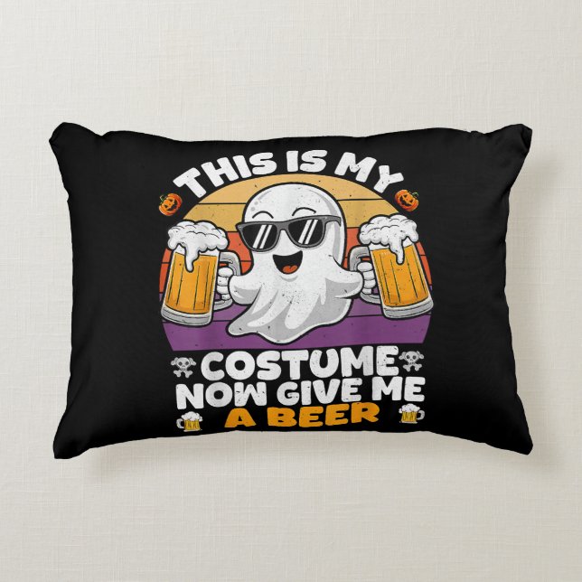 Funny Vintage Boo  Accent Pillow (Front)