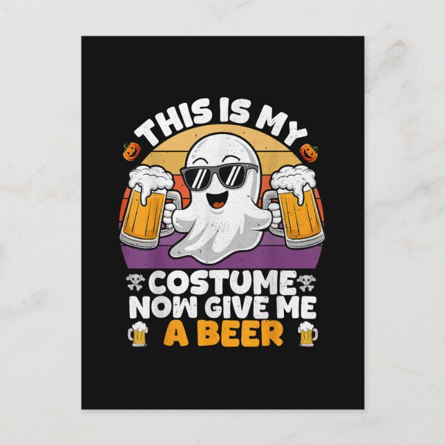 Funny Vintage Boo  Postcard (Front)