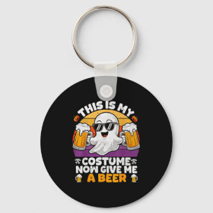 Funny Vintage Boo This Is My Halloween Costumes Ad Keychain