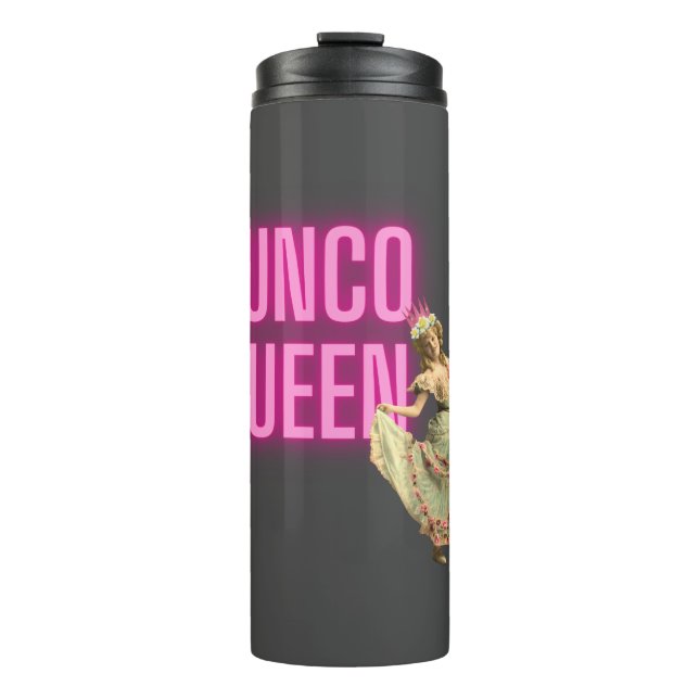 Funny Vintage Bunco Queen  Thermal Tumbler (Front)