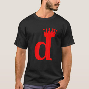 Funny Vintage Capital Letter D - D Alphabe Men Wom T-Shirt