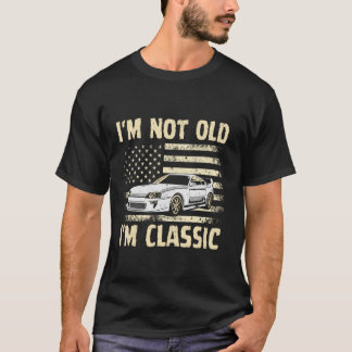 Funny Vintage Car Graphic Car Birthday Dad Grandpa T-Shirt