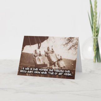 Funny Vintage Card - Ride or Die