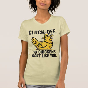 Funny Vintage Cluk Off Chicken Lover Minimalist T-Shirt