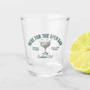 Funny Vintage Cocktail Party Design Shot Glass