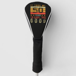 Funny vintage custom number birthday for men golf head cover