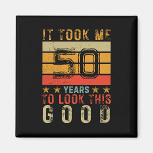 Funny vintage custom number birthday for men magnet