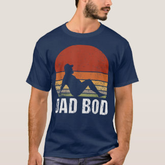 Funny Vintage Dad Bod Beer Drinking Dad Jokes Fath T-Shirt