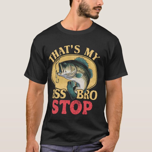Funny Vintage Fishing Meme T-Shirt (Front)