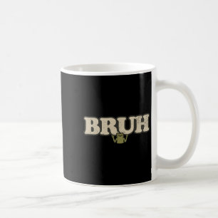Funny Vintage Frog Attitude Meme - Bruh Frog Coffee Mug