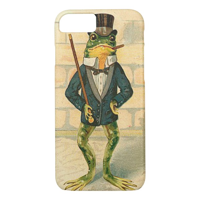 Funny Vintage Frog Case-Mate iPhone Case (Back)