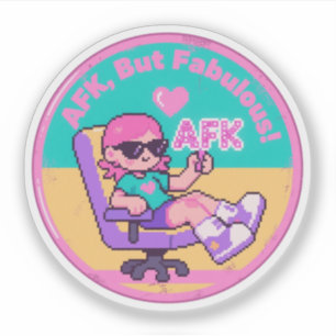 Funny Vintage Gamer AFK Lounge Retro Design