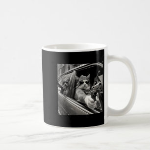 Funny Vintage Gangster Cat Meme Cat Dad Women Grap Coffee Mug