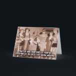 Funny Vintage Girlfriends Card - Bikini Waxing<br><div class="desc">Poor Myrtle, she was really trying hard to be brave. When the gang decided to go out and get bikini waxing, it sounded like a good idea. But when her name was called, her courage disappeared. She wished she was back home playing canasta. Deliberately left blank inside so you can...</div>