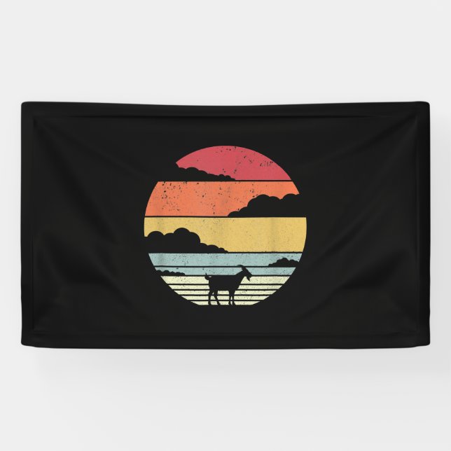 Funny Vintage Goat Gift Banner (Horizontal)