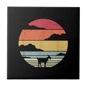 Funny Vintage Goat Gift Tile